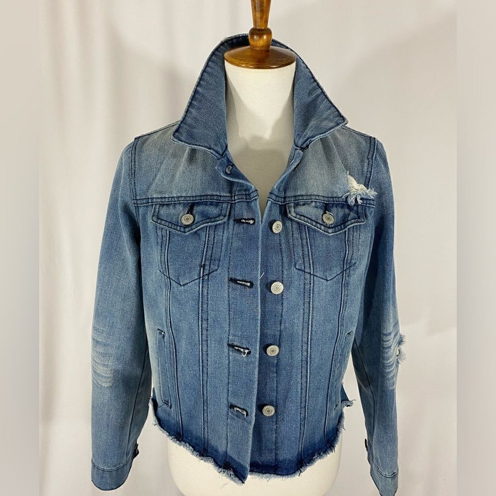 Soho New York & Company Denim Cropped Jacket
